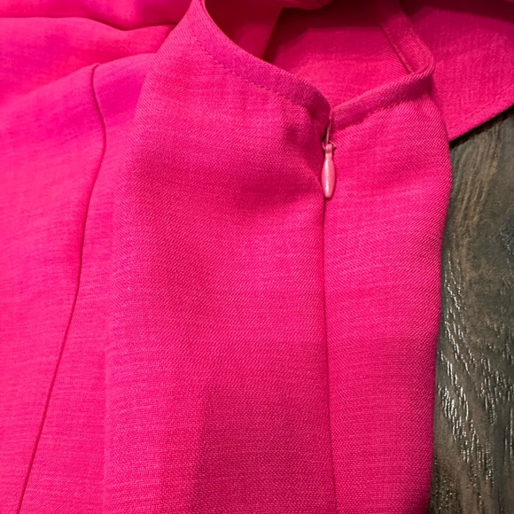 Topshop Hot Pink Off The Shoulder Mini Dress US 12 - Picture 8 of 11